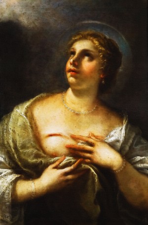 Santa Agueda by Luca Giordano 